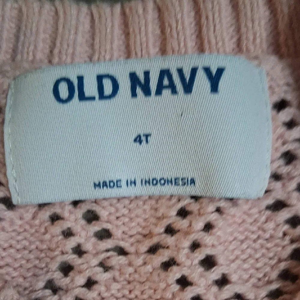 Old Navy Lace Knit Cardigan in Light Pink  100% Cotton Size 4T
